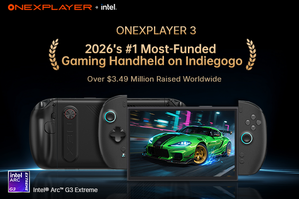 ONEXPLAYER 3 Surpasses $3.49 Million in Crowdfunding, Becoming the Highest-Funded Gaming Handheld on Indiegogo in 2026