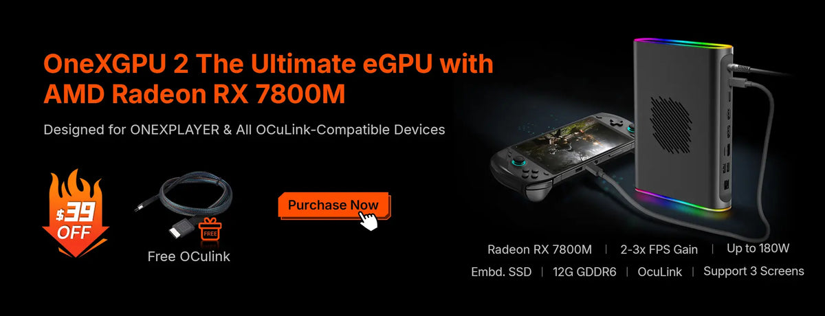 Unlock True Performance Potential: OneXGPU 2 Perfectly Paired with OneXPlayer Handheld PCs