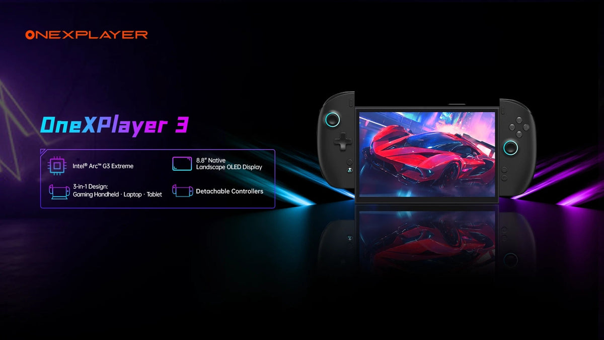 The First Handheld Powered by Intel Arc G3 Extreme — ONEXPLAYER 3 Three-in-One Gaming PC Is Coming Soon