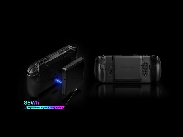 Windows Gaming Handheld with a Swappable External Battery and Battery Dock for Long Flights? Which Branded Products Are Recommended?