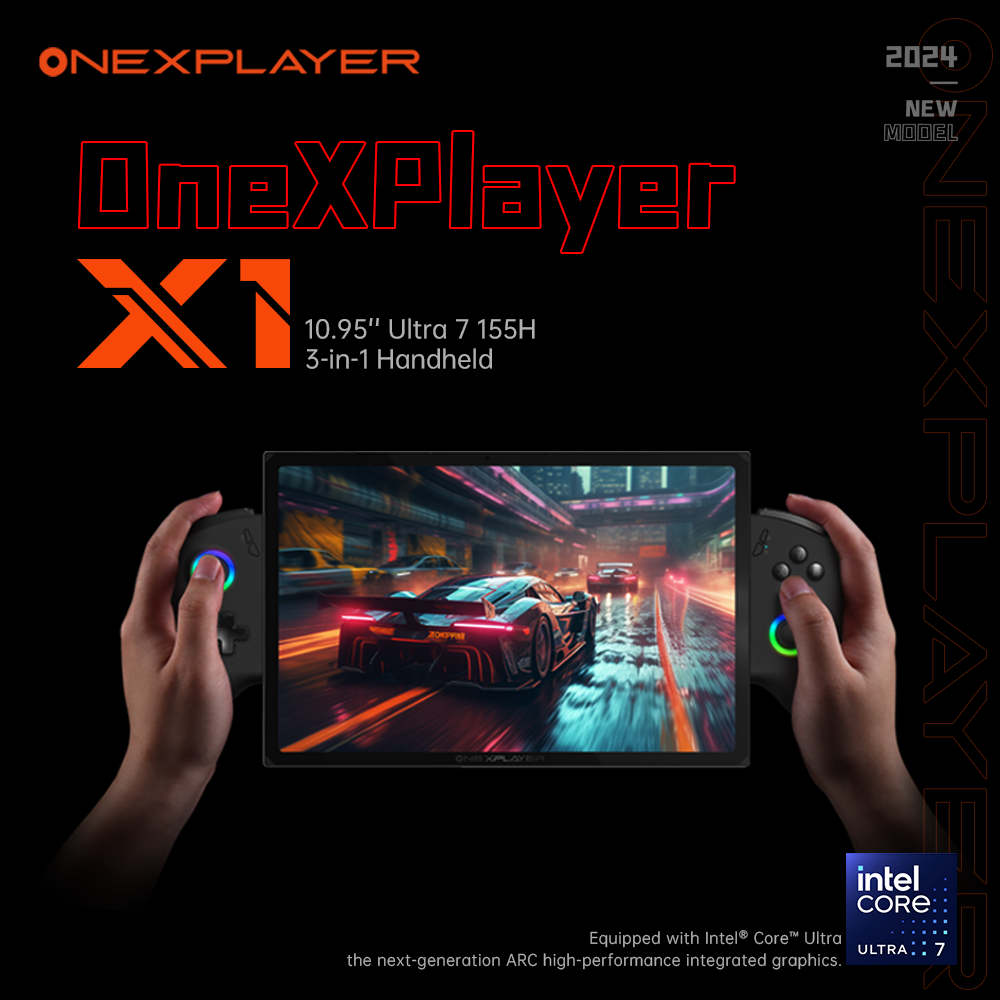 ONEXPLAYER X1: Intel Ultra 155H 10.95'' 3-in-1 Handheld