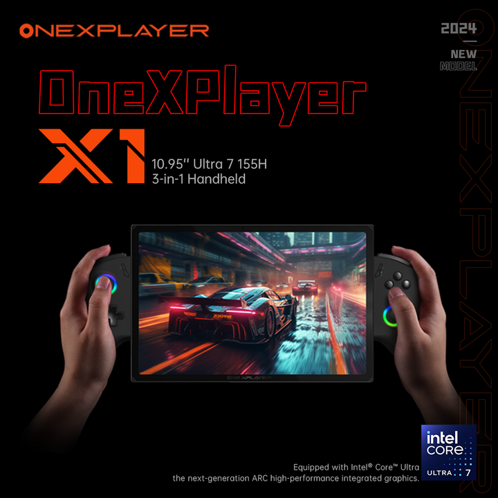 ONEXPLAYER X1: Intel Ultra 155H 10.95'' 3-in-1 Handheld
