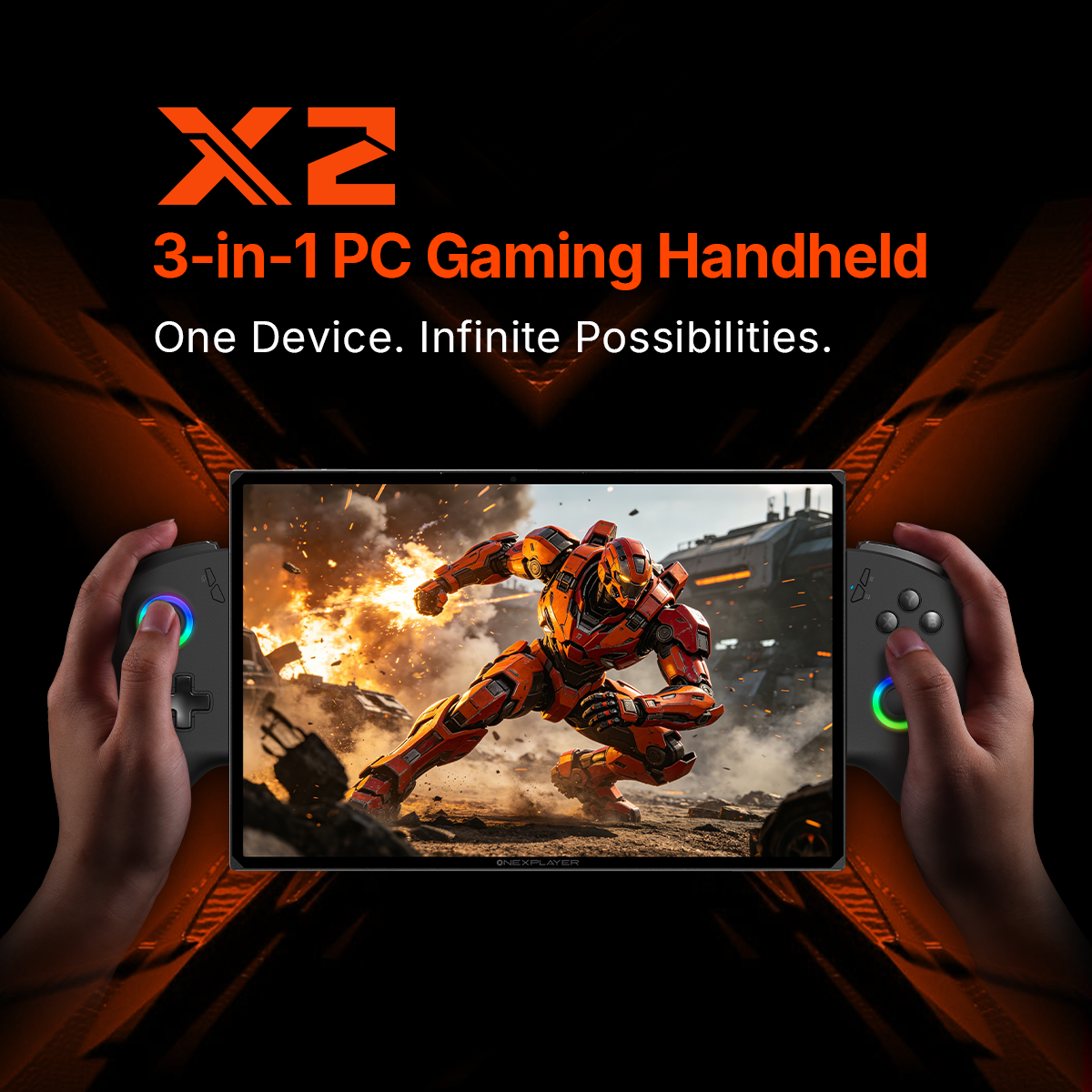 ONEXPLAYER X2 &X1 Air– 10.95" 3-in-1 Al Gaming Handheld