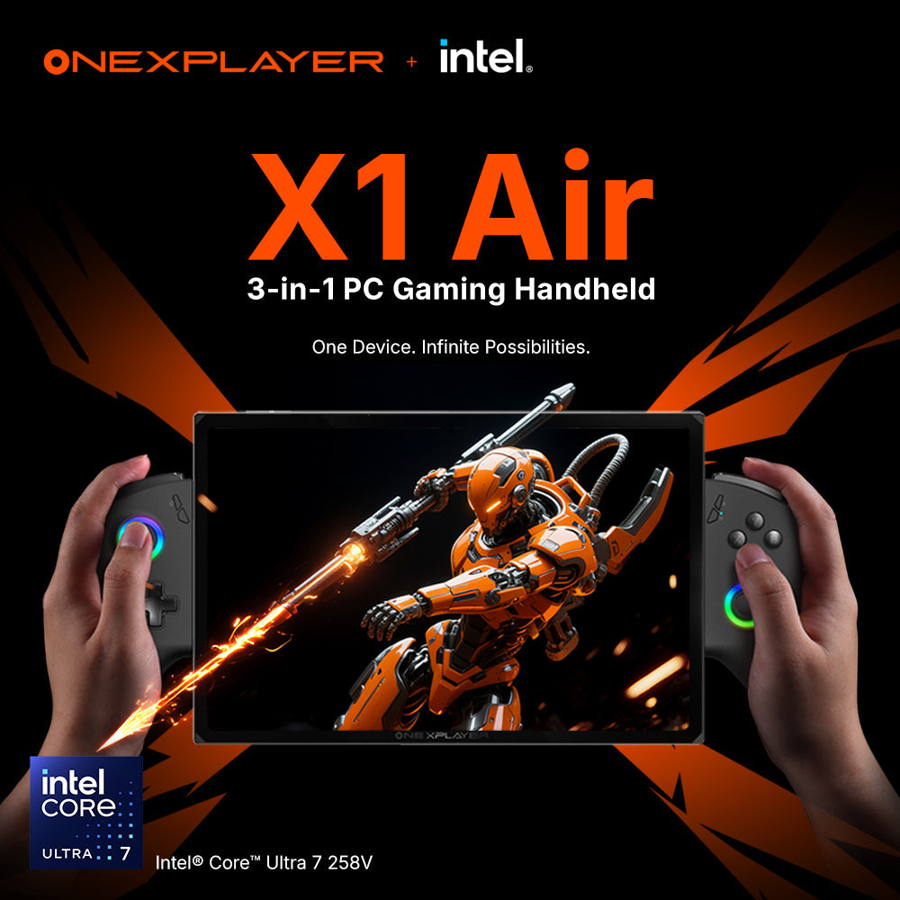 ONEXPLAYER X2 &X1 Air– 10.95" 3-in-1 Al Gaming Handheld