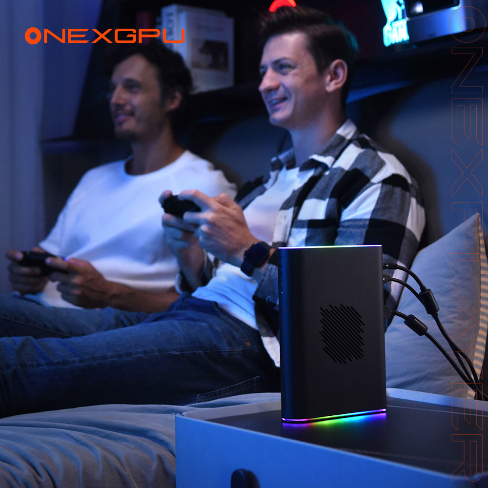 Refurbished ONEXGPU 2: Ultimate eGPU with AMD Radeon RX 7800M, best external graphics GPU for laptop(US Stocks)
