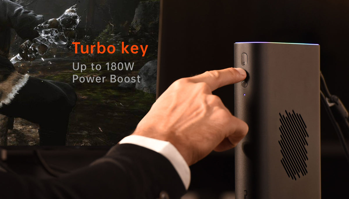 ONEXGPU 2: Ultimate eGPU with AMD Radeon RX 7800M, best external graphics GPU for laptop Free Oculink Cable