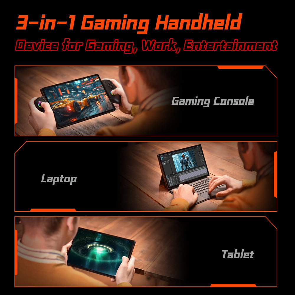Refurbished ONEXPLAYER X1 PRO AMD Ryzen™ AI 9 HX 370, 10.95'' 3-In-1 Redefining Handheld Gaming Device（US Stocks）